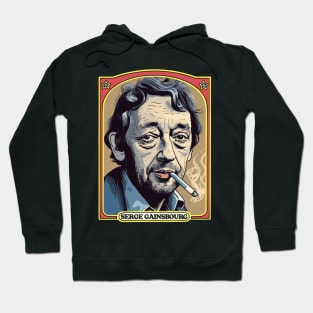 Serge Gainsbourg Retro Illustration Hoodie